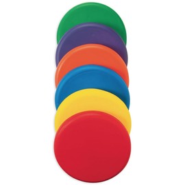 S&S Worldwide Spectrum™ Foam Discs Set of 6-8-1/4" Diameter - Vibrant Colors for Fun Play