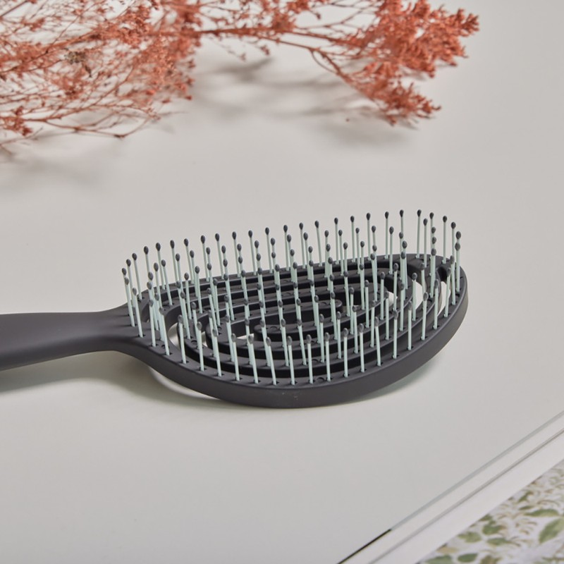 Yao Hairbrush [Dark Round] Scalp massage hairbrush luxury dry brush