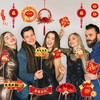 HOWAF 30pcs Chinese New Years Photo Booth Props with 2025