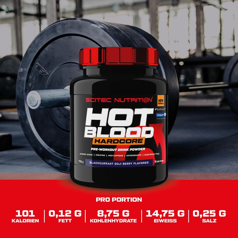 Scitec Nutrition Hot Blood Hardcore Beverage Powder Pre Training with