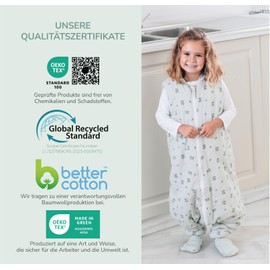 Molis&co. Baby Sleeping Bag with Feet and Sock. 2.5 TOG. Size: 80 cm (2 Years). Ideal for the Transitional Period and Winter. Botany Green. 100% Cotton (Oeko-Tex 100).