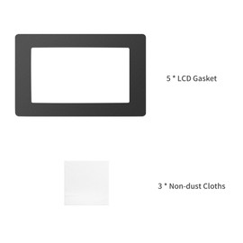 Black LCD Gasket 6.5 x 4.1in Protection from Resin Spill with Non-dust Cloths Compatible with Wanhao D7 Anycubic Photon Photon-S 5.5 Inch LCD Resin 3D Printer