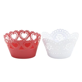 PME Valentine's Day Cupcake Cases - Vintage Lace (Pack of 12)