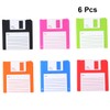 Ciieeo 6Pcs Writable Floppy Disk Coasters Heat Insulation Tableware Pads