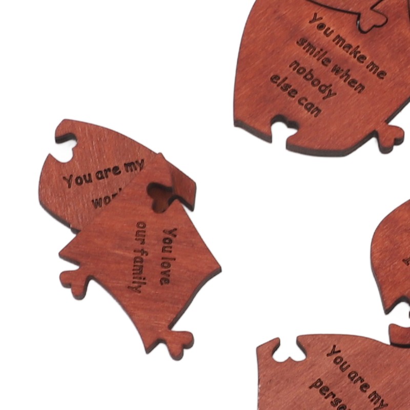 Wooden Heart Puzzle Valentines Day Heart Shape Puzzles Romantic Love