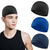 WY LIGHTING LEVEL 3Pcs Skull Caps Soft Lightweight Beanie Hats