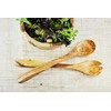 Olive Wood Salad Servers, Set of 2, Wood, Grain/Natural, 30