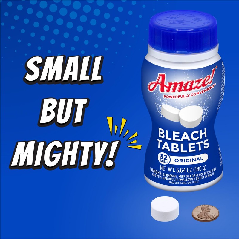 AMAZE Ultra Concentrated Bleach Tablets [6 bottles] - Lavender Scent
