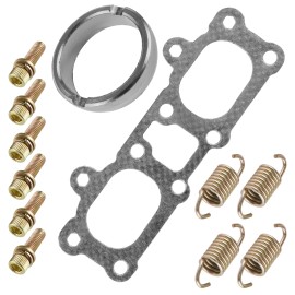 Caltric Exhaust Muffler Gasket Seal Spring Kit For Polaris RZR XP / RZR XP 4 1000 / 2014