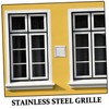 TEHAUX Stainless Steel Vent Grille with Adjustable Louvers Rainproof Wall