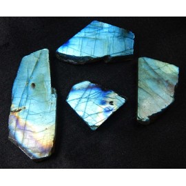 Myhealingworld Natural Multi Fire Rough Labradorite Stones for Jewelry Making & Healing Wellness. (20 gram approx.)