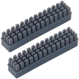 Joez Wonderful 2 Pcs Silicone Nozzle Brush for Bambu Lab A1 Mini, Heat-Resistant Nozzle Cleaning Brush Replacement, Self-Adhesive 3D Printer Wiper Brushes - Not for Bamboo Lab A1 (Gray)
