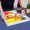 20×20 Inches Oversize Extra Large Sturdy Glossy White Acrylic Serving