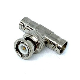 Maincore BNC Male to 2 x BNC Female Sockets In T Design Splitter Adapter Connector Plug Coax