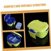 BUGUUYO Dual Layer Fishing Bait Holder Container Capacity Worm Storage