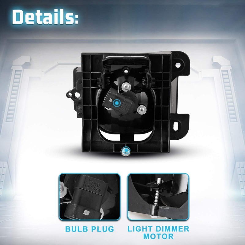 AUTOFREE Fog Lights Fit for Ford Ranger 2004 2005 (not