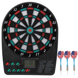 Wosune Electronic Dartboard, Dartboards for Adults, Electronic Dart Accessories, Electronic Dart Game, Dartboard for Family Leisure, Maximum Durability
