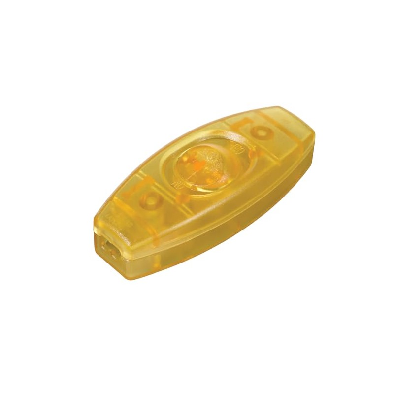 B&P Lamp® Gold in Line Feed Through Rocker Switch