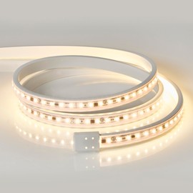 Maxxima 84 in. Hardwired LED Under Cabinet Strip Light, 3220 Lumens, 3000K Warm White, Kitchen and Living Room 120V White Cove Lighting, No Power Supply Needed