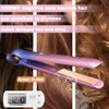 Hair Straightener and Curler,Nano Titanium Ceramic Flat Iron with Argan