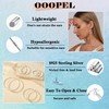 OOOPEL Silver Hoops Earrings For Women S925 Sterling Silver Post