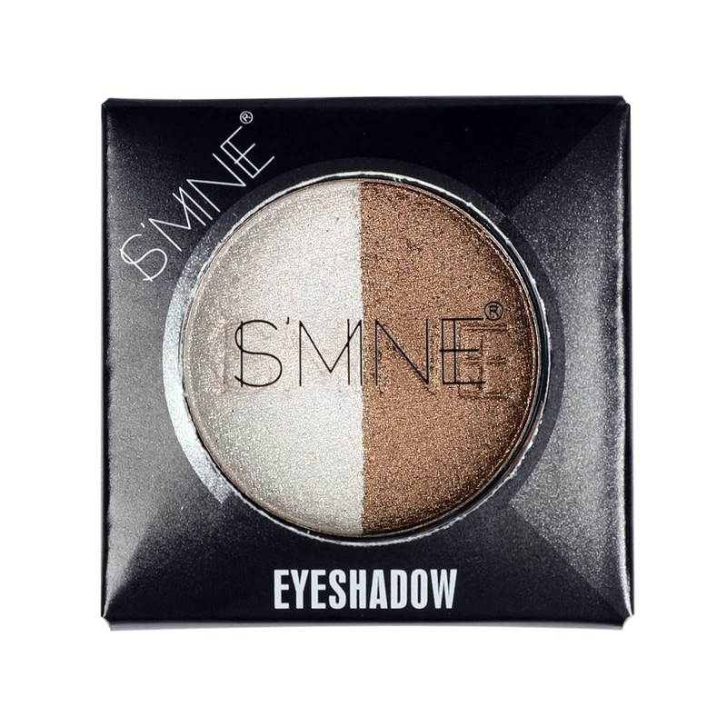 IS'MINE Single Duo Shimmer Brown Eyeshadow, Dual Color, Longwear, White