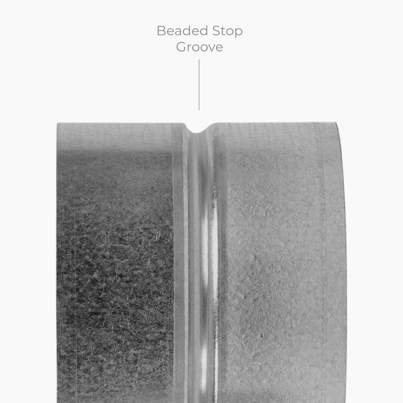 HVAC OV 5 Inch Galvanized Metal Duct Connector for HVAC