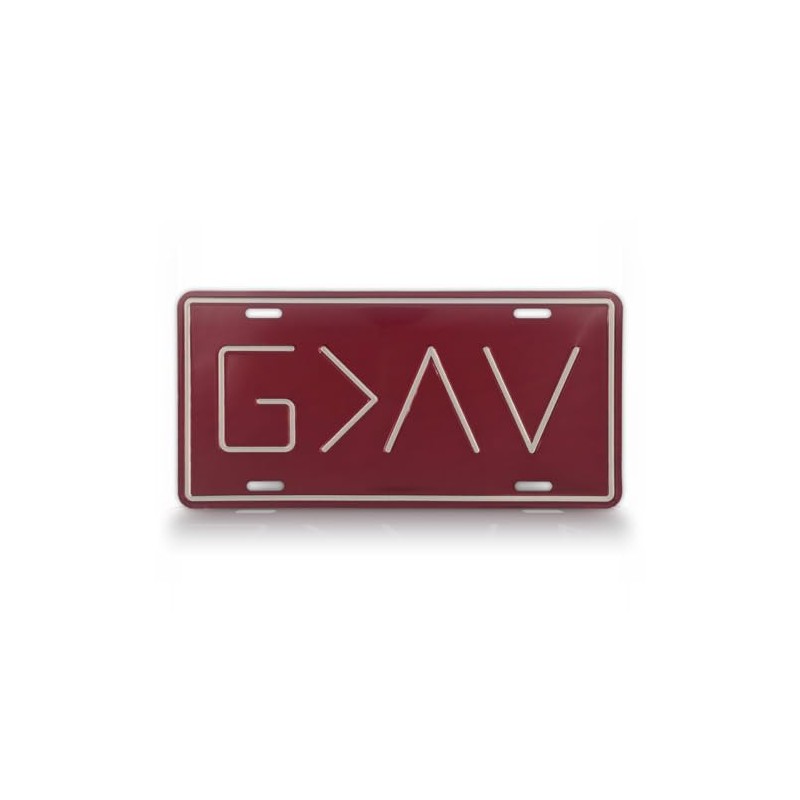 God is Greater Than The Highs and Lows License Plate,