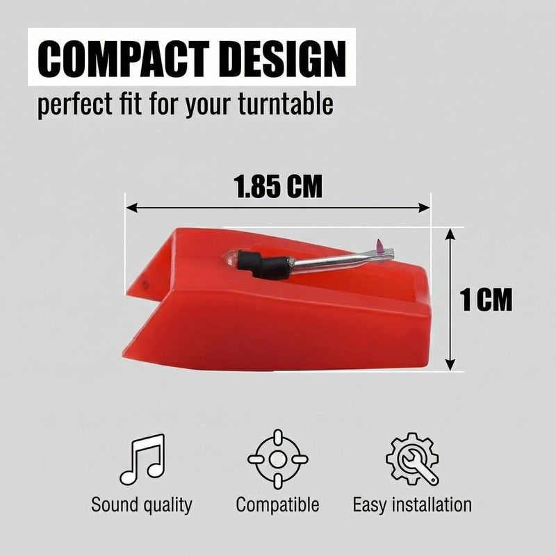 MIRKUZI Turntable Needles, 2 Universal Turntable Needles, Diamond Needles, Suitable