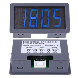 Blue LED Motor Tachometer, Tester and Detectors Digital Tachometer + NPN Hall Proximity Switch Sensor (12.00 x 12.00 x 4.00)