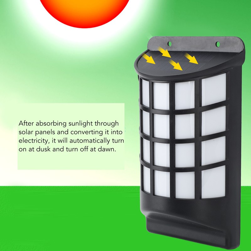 Solar Flame Wall Light Decorative LED Outdoor Wall Lamp IP65