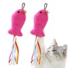 SONGWAY Cat Teaser Replacement Cute Fish Toy Cat Toy Stuffed