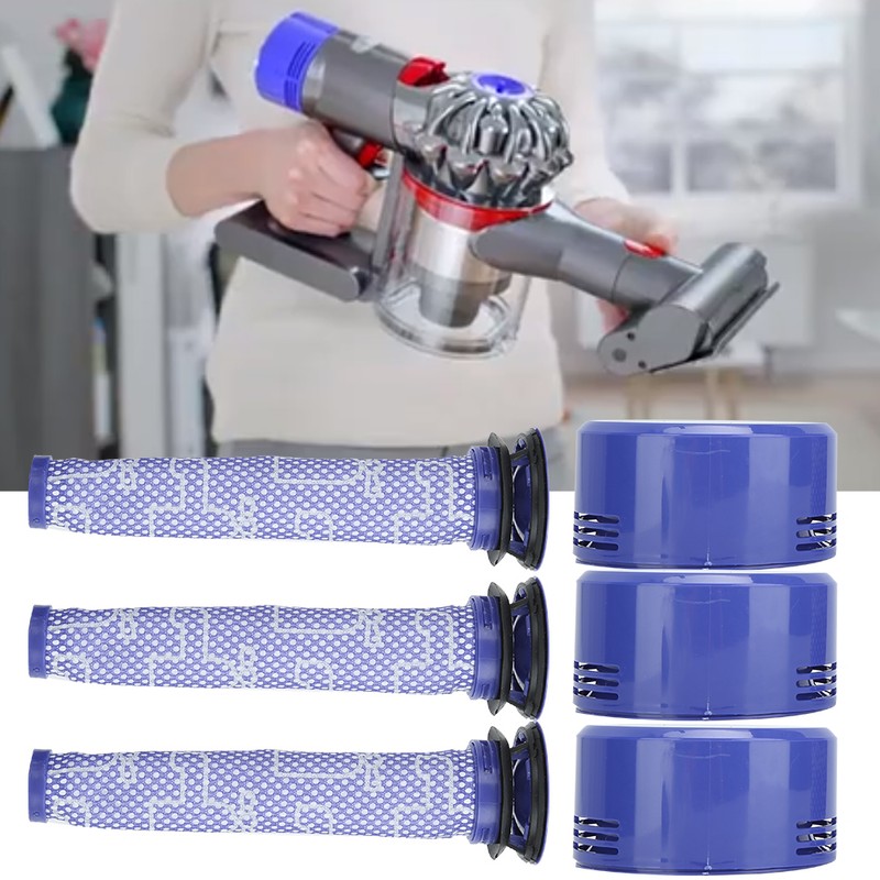 6Pcs Set Pre Filter Post Filter Replacement Accessories Fit for