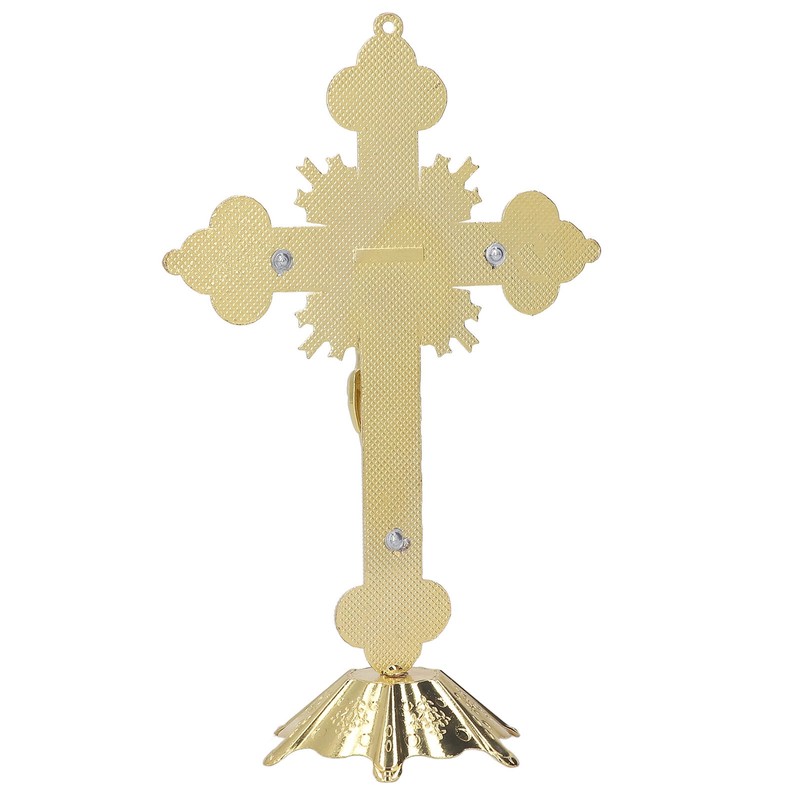 Metal Enamel Crosses Enamel Coating Anti Rust Gold White Crosses