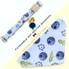 Faygarsle 2 Pack Blueberry Pattern Cat Collar Set with Bandana