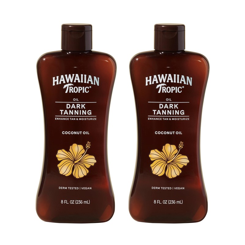 Hawaiian Tropic Dark Tanning Sun Care Moisturizing Oil 8 Ounces,