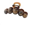 Brown Pearl Hair Clip, Large Acrylic Claw Clip Women Hair