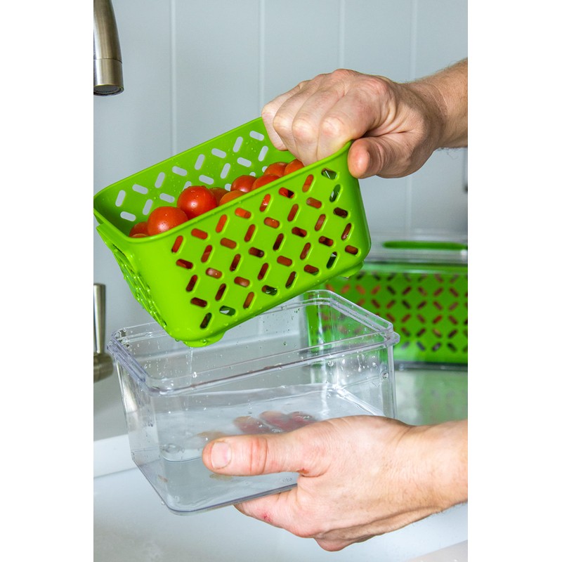 MasterClass Food Storage, Plastic, Green, 1 Liter