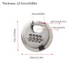 1 x Weatherproof Combination Lock, Outdoor Padlock with Closed Shackle