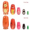 JOINPAYA 5PCS Animals Pattern Nesting Dolls: 5 Cute Animal Characters