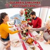 Christmas Table Runner, 35*180cm Red Table Runner with Snowflake &