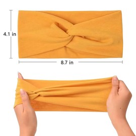 10 Pack Headbands for Women Yoga Knotted Headbands Elastic Criss Cross Hair Accessories Sports Head Wrap Non Slip