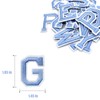 Blue Iron on Letters for Clothing,104 Pieces Iron on Patches