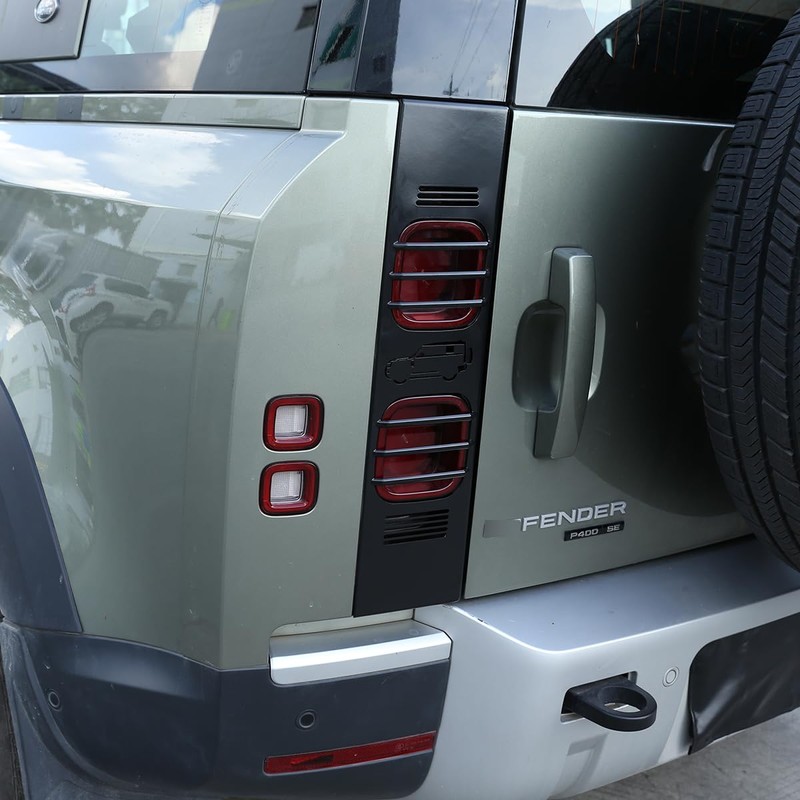 HIRUFAIT Tail Light Guard Cover for Land Rover Defender 90