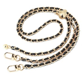 Naisfei Replacement Crossbody Chain Strap, 120cm Long Replacement for Shoulder Crossbody Bag Handbag Straps, Crossbody Bag, Shoulder Bag Decoration, Bag Accessories with Gold Ball