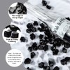 DomeStar Black Fake Ice Rocks, 150PCS Black Acrylic Crushed Ice
