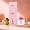 BEHAZEER Rose Reed Diffuser Set, 6.77OZ(200ML) Large Capacity Natural Non-Toxic