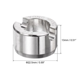 sourcing map 5537 Watch Case Opener Dies, 22.5mm Alloy Steel Watch Back Cover Remover Repair Accessory for Watch Repair Watchmaker, Silver