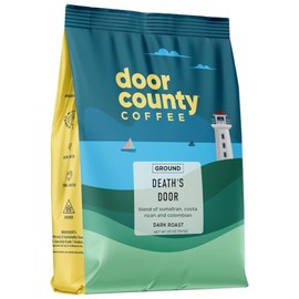 Door County Coffee, Death's Door, Dark Roast, Ground 20 oz Bag