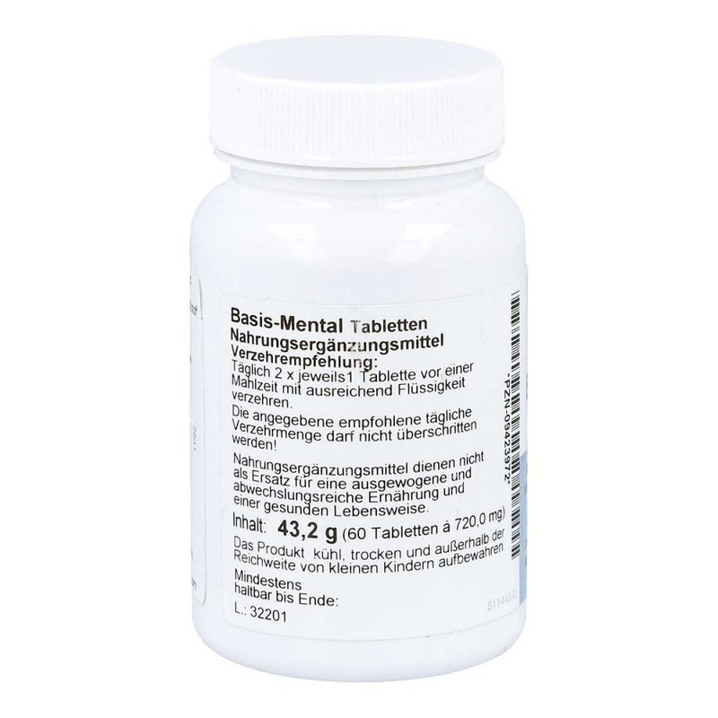 Basis-Mental Tablets, 60 Tablets (43.2 g)
